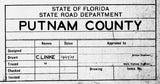 1934 Map of Putnam County Florida