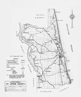 1934 Map of Saint Johns County Florida