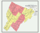 1925 Map of Hardy County West Virginia