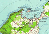 1959 Topo Map of Put-In-Bay Ohio Lake Erie Islands