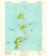 1959 Topo Map of Put-In-Bay Ohio Lake Erie Islands