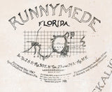 1887 Map of Runnymede Florida