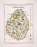 1764 Map of Saint Vincent Island