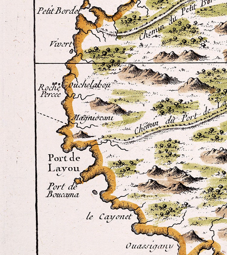 1764 Map of Saint Vincent Island
