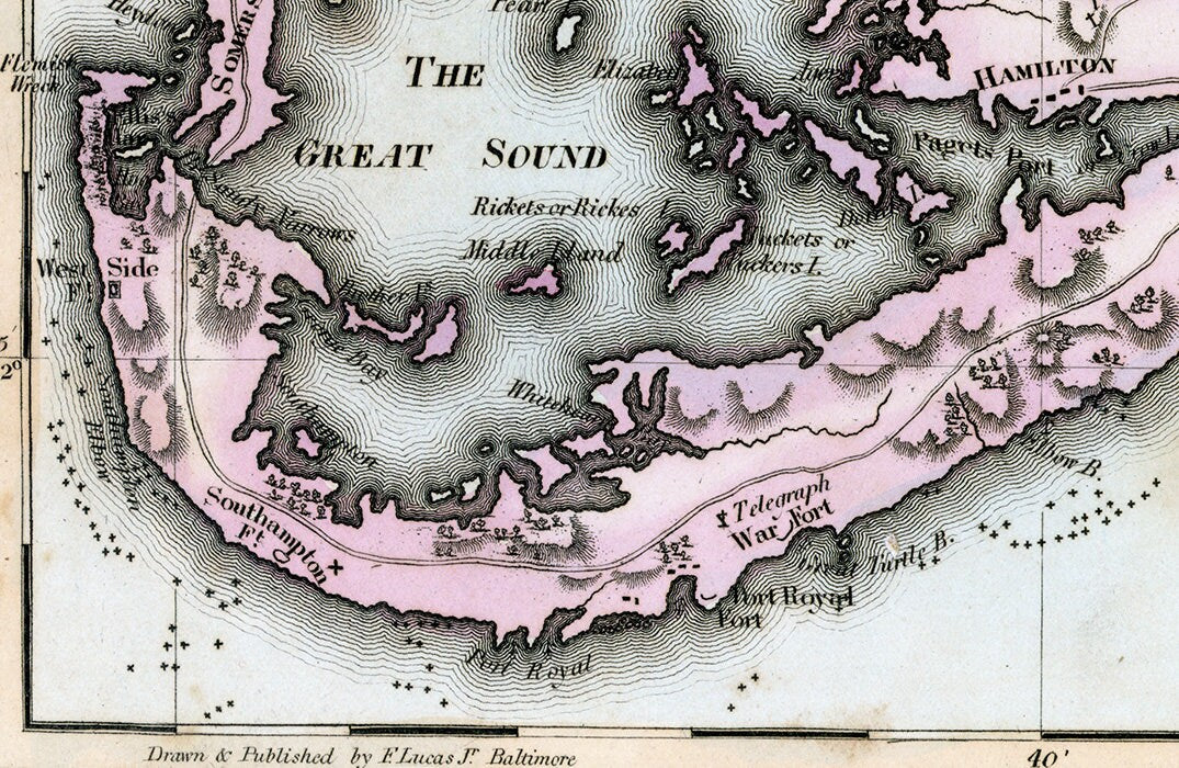 1823 Map of the Bermudas