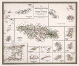 1835 Map of the British Islands in the West Indies