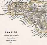 1835 Map of the British Islands in the West Indies