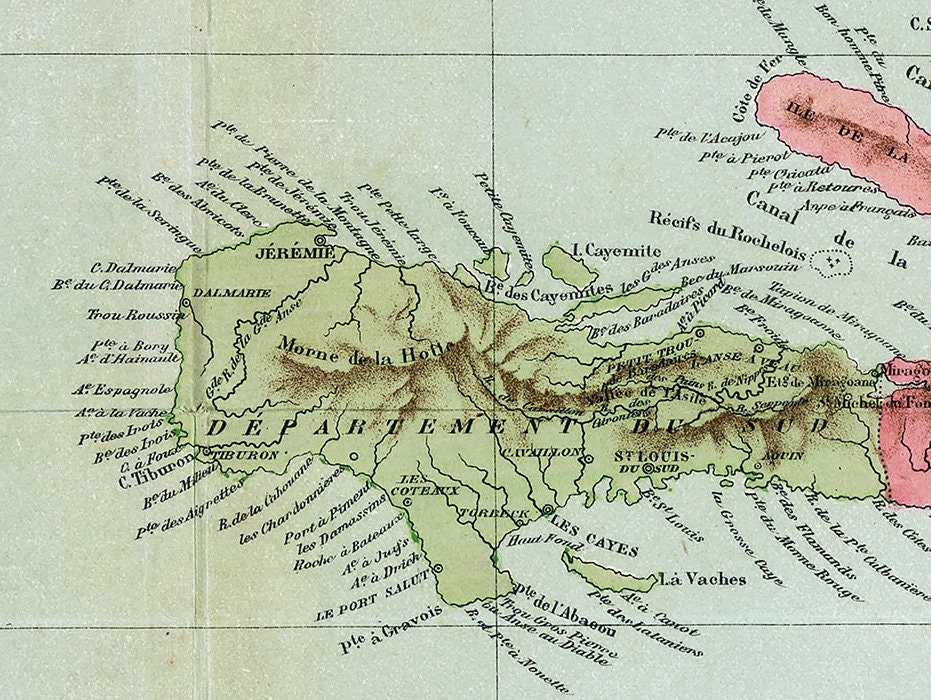 1886 Map of Haiti