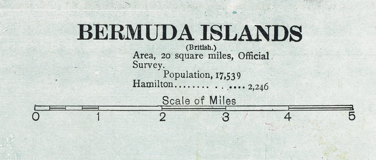 1894 Map of the Bermuda Islands