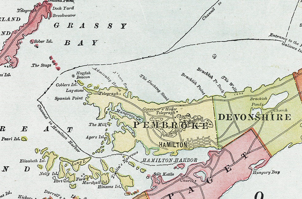 1894 Map of the Bermuda Islands
