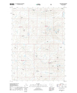 2018 Topo Map of Mount Moran Teton County Wyoming Lake Solitude