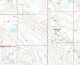 2018 Topo Map of Mount Moran Teton County Wyoming Lake Solitude