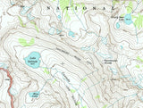 1968 Topo Map of Mount Moran Teton County Wyoming Lake Solitude