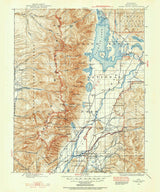 1899 Topo Map of Grand Teton Wyoming Quadrangle Jackson Lake