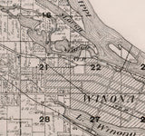 1916 Map of Winona Minnesota