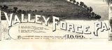 1890 Panoramic Map of Valley Forge Pennsylvania