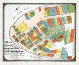 1642 Map Layout of New-Amsterdam New York City