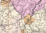 1902 Map of Hunterdon County New Jersey
