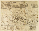 1890 Panoramic Map of Orlando Florida