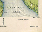 1915 Topo Map of Palatka Florida Quadrangle