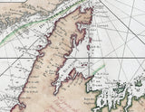 1784 Nautical Map of New Foundland Labrador Nova Scotia and Gulf of St Lawrence