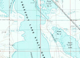 1987 Topo Map of Freezeout Lake Montana Quadrangle