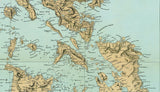 1898 Map of Philippine Islands and adjacent seas