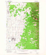 1964 Topo Map of Ronan Montana Quadrangle