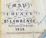 1853 Map of Saint Lawrence County New York