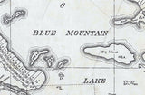 1900 Map of Blue Mountain Lake Hamilton County New York