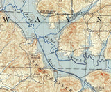 1909 Topo Map of Summerfield Ohio Senecaville Reservoir