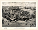 1903 Panoramic Map of New York City