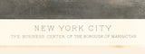 1903 Panoramic Map of New York City