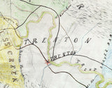 1867 Map of Jones County North Carolina