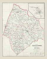 1905 Map of Edgecombe County North Carolina