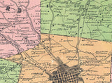 1917 Map of Iredell County North Carolina