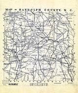 1911 Map of Randolph County North Carolina