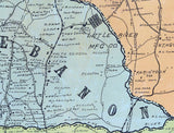 1910 Map of Durham County North Carolina