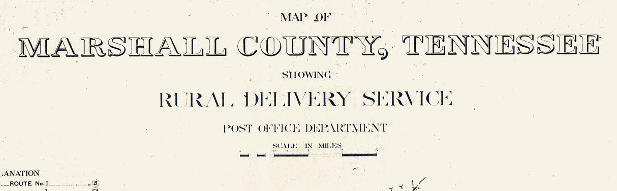 1935 Map of Marshall County Tennessee