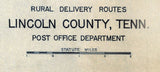 1930 Map of Lincoln County Tennessee