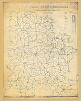 1920s Map of Giles County Tennessee