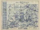 1914 Map of Boulder County Colorado Oil Wells