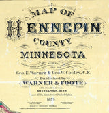 1879 Map of Hennepin County Minnesota