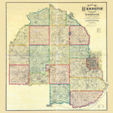 1879 Map of Hennepin County Minnesota