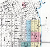 1884 Town Map of Winona Winona County Minnesota