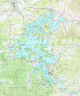 1988 Topo Map of Chatuage Lake and Hiwassee River Georgia North Carolina