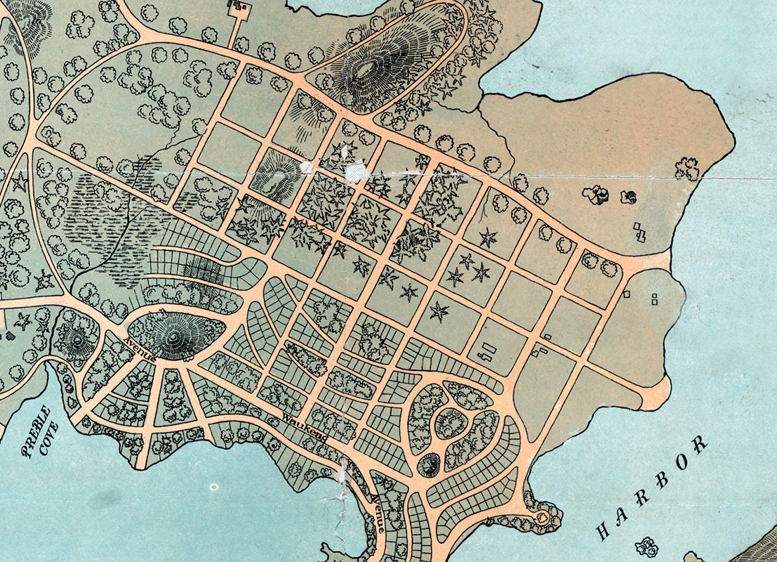 1887 Map of Sorrento Maine