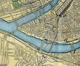 1895 Map of Pittsburg Allegheny County Pennsylvania
