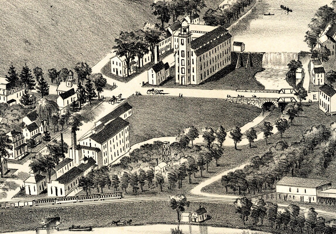 1890 Panoramic Map of Valley Forge Pennsylvania