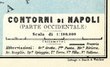 1910 Map of Naples Italy by Baedeker